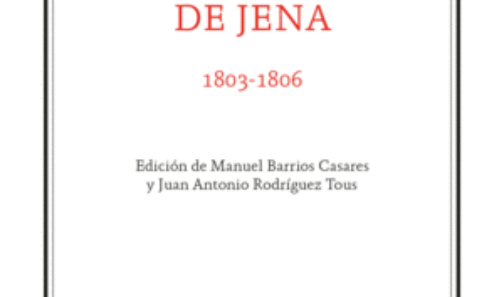 AFORISMOS DE JENA (1803-1806), GEORG WILHELM F HEGEL